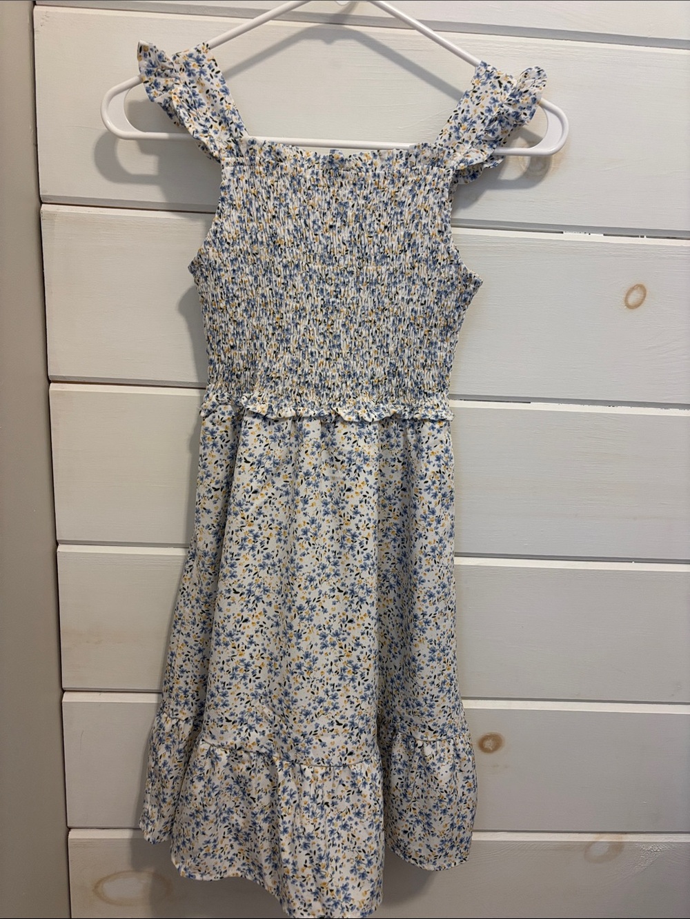 Hayden Blue & Yellow Floral Smocked Sundress